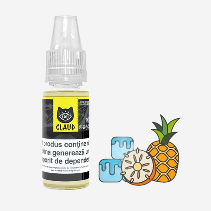 Lichid pentru țigări electronice Claud Pineapple Ice 10ml
