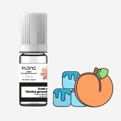 Lichid pentru țigări electronice Flonq Peach Ice 10ml