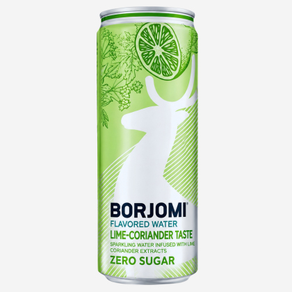 Apă minerală carb. Borjomi Flavoured Lime & Coriander 0,33l