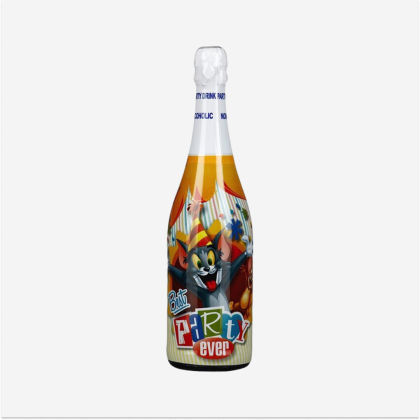 Șampanie pentru copii fără alcool „Tom & Jerry” 0.75l
