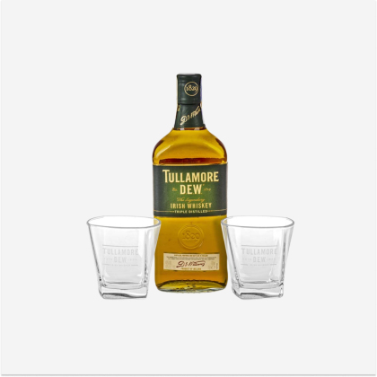 Whisky Tullamore Dew 0.7l + 2 Glasses