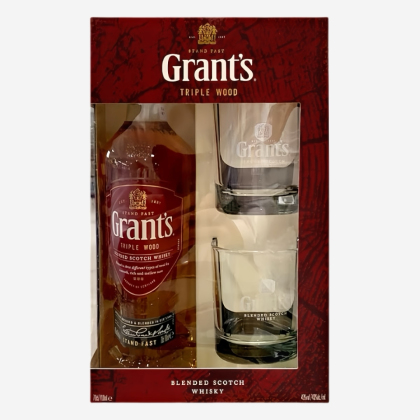 Whisky William Grant’s Triple Wood + 2 Glasses 0.7l