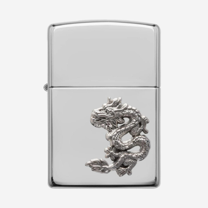 Brichetă 49555 26 Zippo Chinese Dragon Sterling Silver Emblem