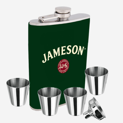 Фляга с 4 стаканами и лейкой Jameson A19749