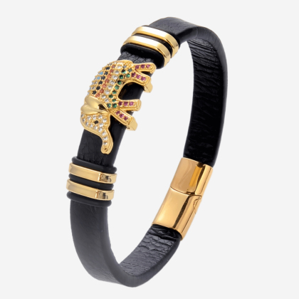 Кожаный браслет Elephant XQNI BR55