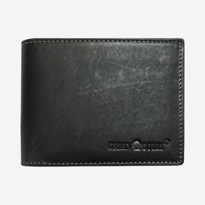 Portofel Vintage Greenburry Black 1705-RFID-20
