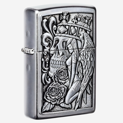 Зажигалка 49442 207 Zippo Skull And Angel Emblem