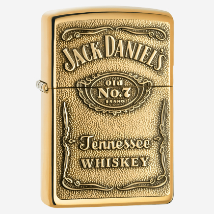 Brichetă 254BJD.428 Zippo Jack Daniel's Brass Emblem