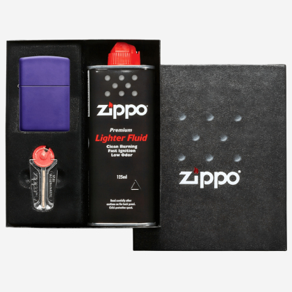 Подарочный набор Zippo Classic Purple Matte