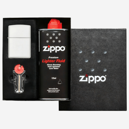Подарочный набор Zippo Classic White Matte