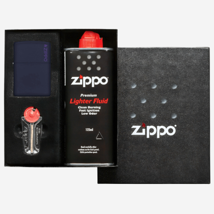 Подарочный набор Zippo Classic Matte Navy Logo