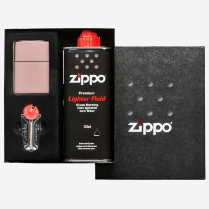 Подарочный набор Zippo Classic High Polish Rose Gold