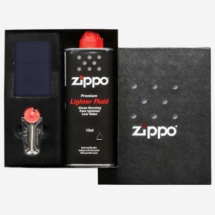 Подарочный набор Zippo Classic Navy Blue Matte