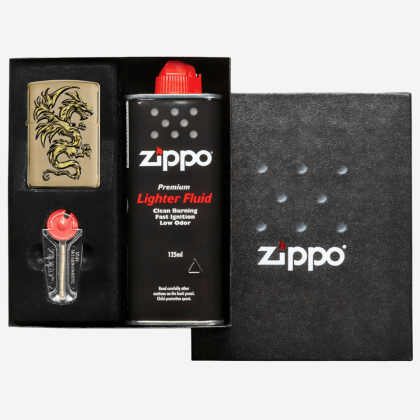 Set cadou Zippo Dragon Design