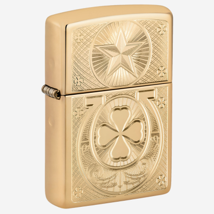 Brichetă 46854 254B Zippo Lucky Horseshoe Design