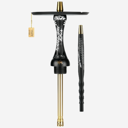 Narghilea Alpha Hookah Model X VNDL Jet Black (fără vas)