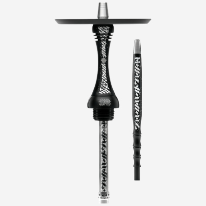 Narghilea Alpha Hookah Model X Artist Collection Black Matte (fără vas)