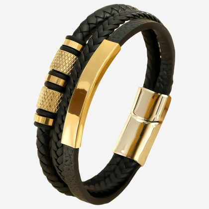 Brățară din piele Golden Rings XQNI BR59