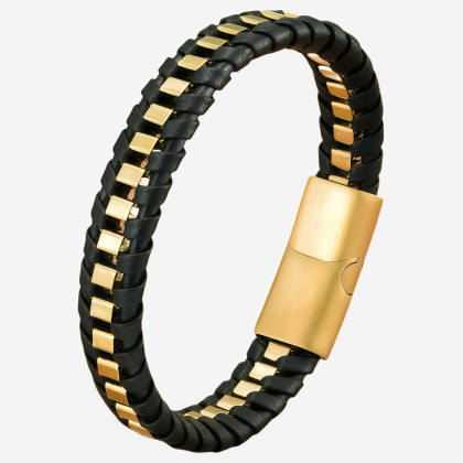 Brățară din piele Braided XQNI BR63