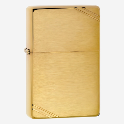 Brichetă 240 Zippo Brushed Brass Vintage
