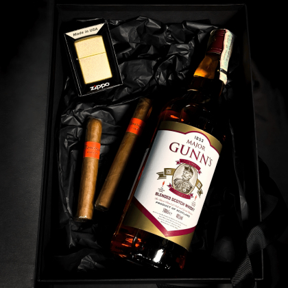 Gift Box Major Gunn's Blended + Zippo + Montosa