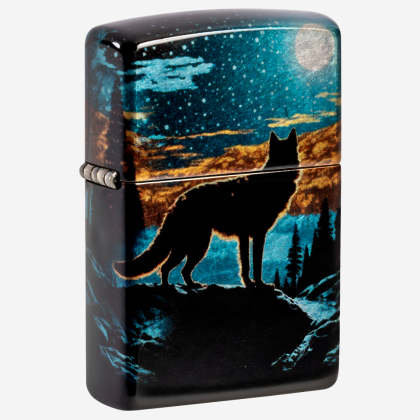 Brichetă 46252 49459 Zippo Moonlight Wolf Design
