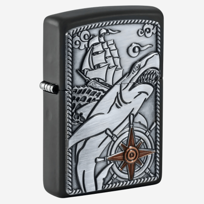 Brichetă 48120 218 Zippo Shark Ship Emblem Design