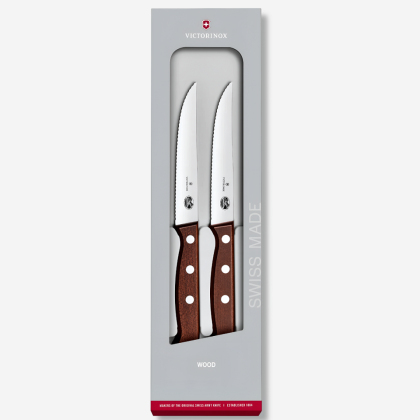 Кухонный набор Victorinox Wood Steak and Pizza 5.1230.12G