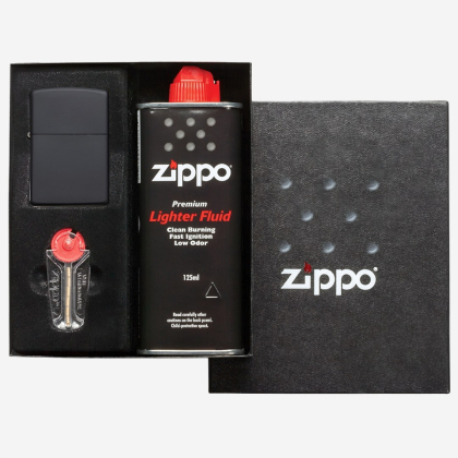 Set cadou Zippo Classic Black Matte