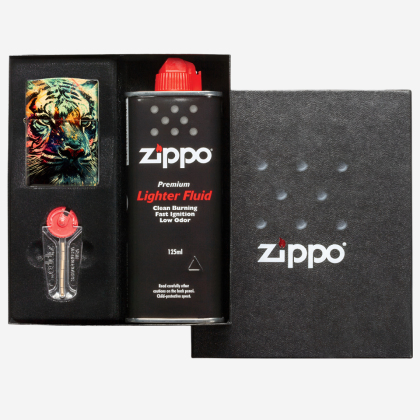 Set cadou Zippo Painted Tiger Design