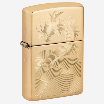 Brichetă 46822 254B Zippo Golden Dragon Design