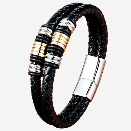 Brățară din piele TYO Rings BR85 (21 cm)