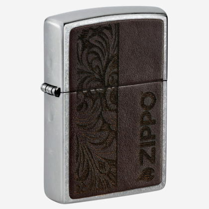 Brichetă 46920 207 Brown Leather Emblem - Zippo Design