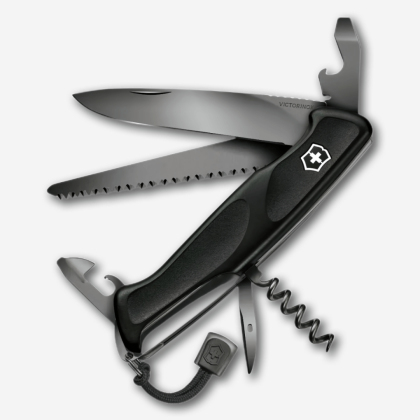 Cuțit pliabil Victorinox Ranger 55 Grip Onyx Black 0.9563.C31P